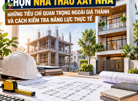 CHỌN NHÀ THẦU XÂY NHÀ: NHỮNG TIÊU CHÍ QUAN TRỌNG NGOÀI GIÁ THÀNH VÀ CÁCH KIỂM TRA NĂNG LỰC THỰC TẾ