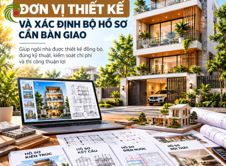LỰA CHỌN ĐƠN VỊ THIẾT KẾ VÀ XÁC ĐỊNH BỘ HỒ SƠ CẦN BÀN GIAO TRƯỚC KHI XÂY NHÀ