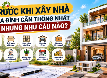 TRƯỚC KHI XÂY NHÀ GIA ĐÌNH CẦN THỐNG NHẤT NHỮNG NHU CẦU NÀO