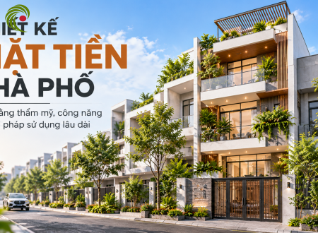 THIẾT KẾ MẶT TIỀN NHÀ PHỐ: CÂN BẰNG THẨM MỸ, CÔNG NĂNG VÀ GIẢI PHÁP SỬ DỤNG LÂU DÀI
