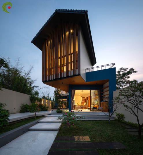 BIỆT THỰ CÓ MÁI HIÊN VƯƠN XA ĐỂ TRÁNH NẮNG