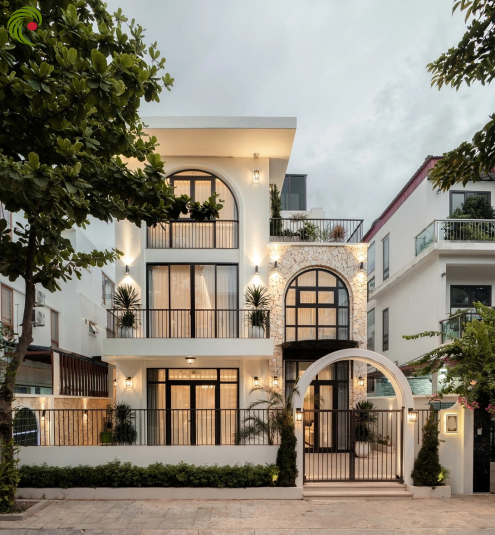 THIẾT KẾ THI CÔNG BIỆT THỰ PHONG CÁCH ĐỊA TRUNG HẢI HIỆN ĐẠI
