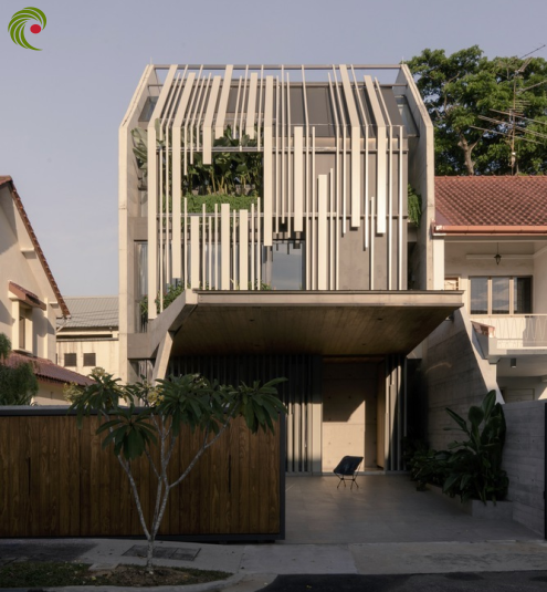 NGÔI NHÀ KHOÉT LỖ 3 HƯỚNG ĐỂ LÀM VƯỜN CÂY