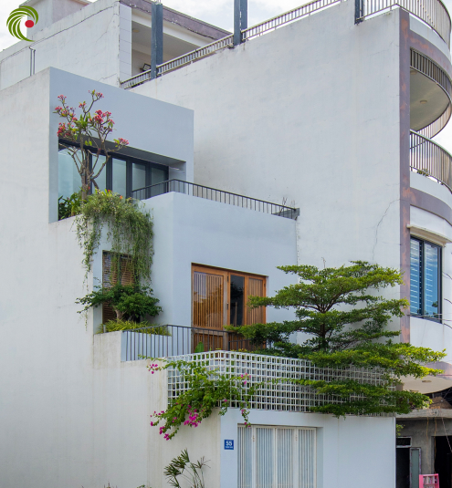 NHÀ ỐNG THIẾT KẾ HÌNH BẬC THANG ĐỘC ĐÁO